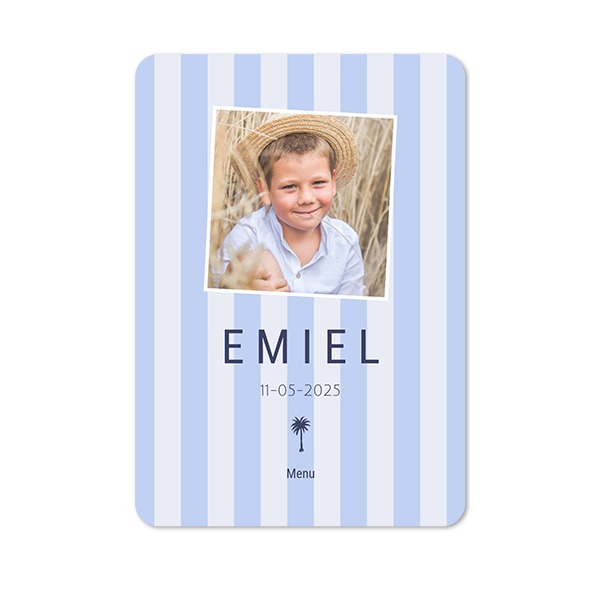 Single Card portrait rounded corners 10 x 14,3 cm