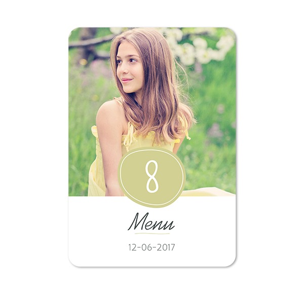 Single Card portrait rounded corners 10 x 14,3 cm