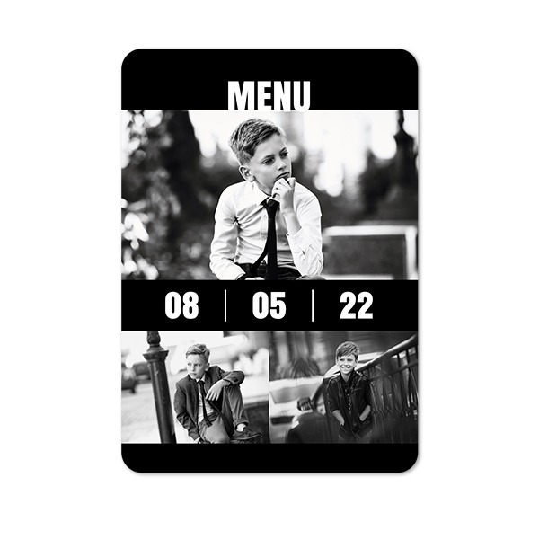 Single Card portrait rounded corners 10 x 14,3 cm