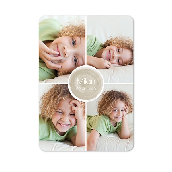 Single Card portrait rounded corners 10 x 14,3 cm