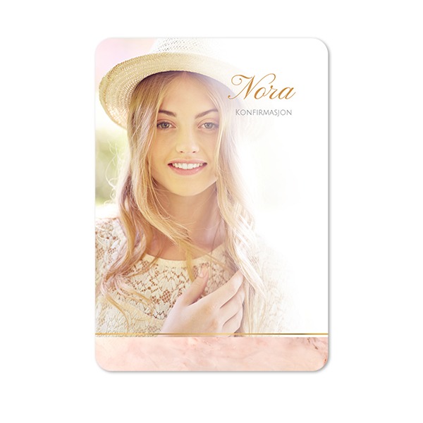 Enkle Fotokort stående runde hjørner 10 x 14,3 cm