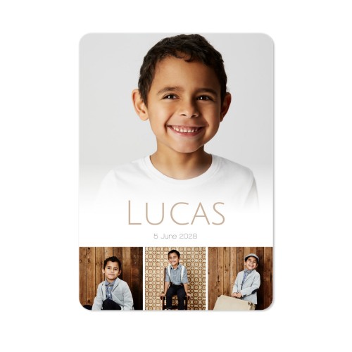 Fotokaart staand met ronde hoeken 10 x 14,3 cm