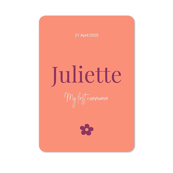 Single Card portrait rounded corners 10 x 14,3 cm