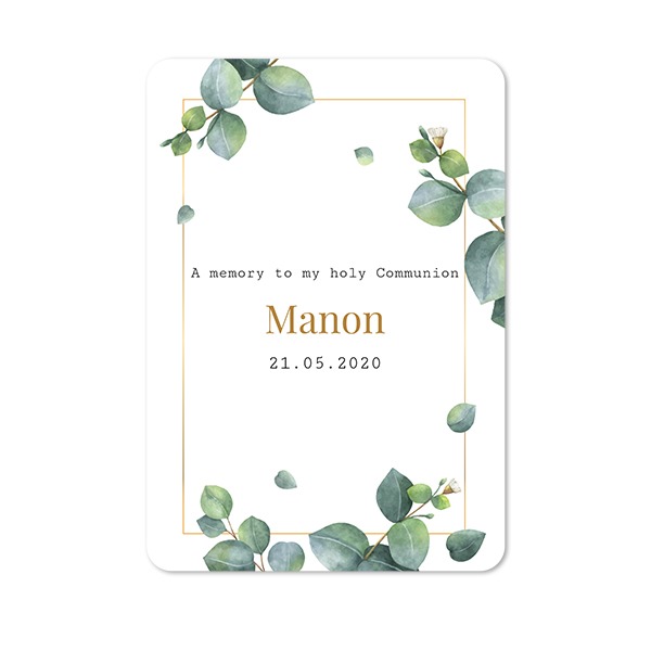 Single Card portrait rounded corners 10 x 14,3 cm