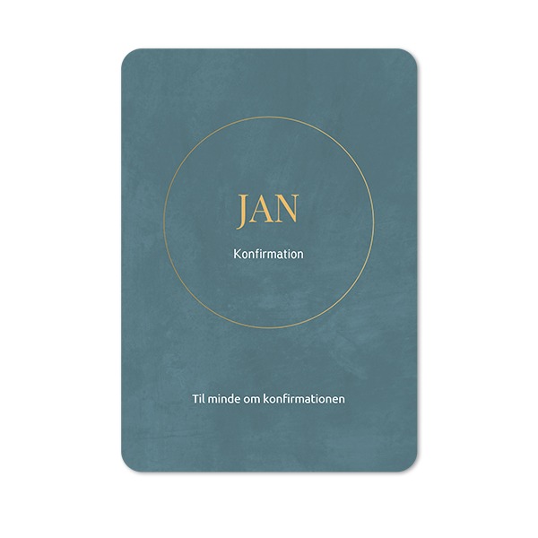 Enkle Fotokort portræt runde hjørner 10 x 14,3 cm