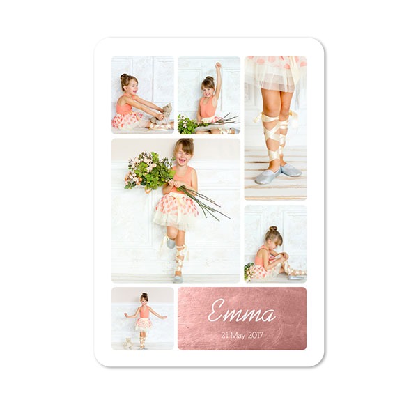 Single Card portrait rounded corners 10 x 14,3 cm