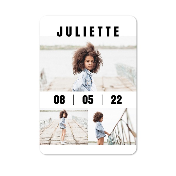 Single Card portrait rounded corners 10 x 14,3 cm