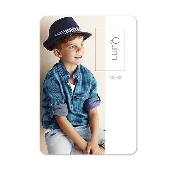 Single Card portrait rounded corners 10 x 14,3 cm