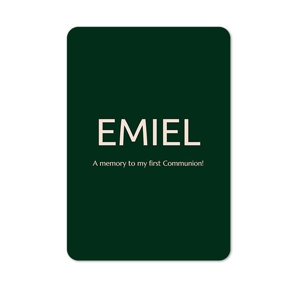 Single Card portrait rounded corners 10 x 14,3 cm