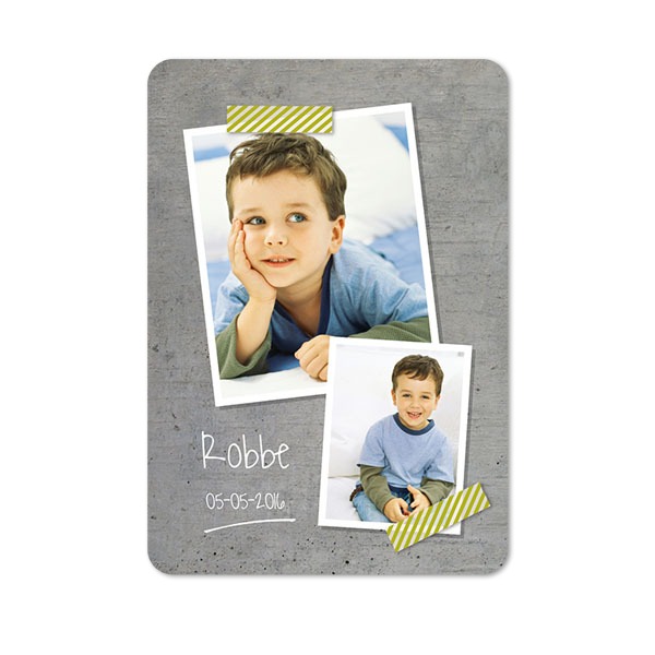 Fotokaart staand met ronde hoeken 10 x 14,3 cm