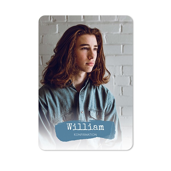 Enkla Fotokort stående rundade hörn 10 x 14,3 cm