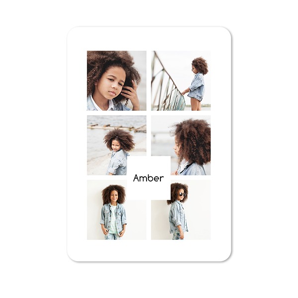 Grusskarte Hochformat mit abgerundeten Ecken 10 x 14,3 cm