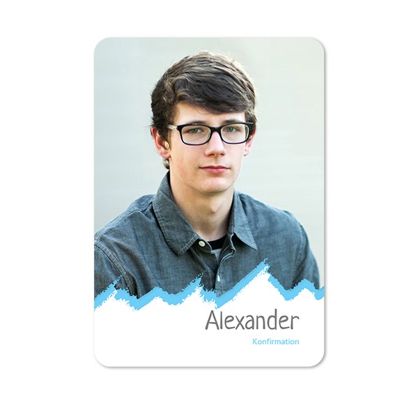 Enkla Fotokort stående rundade hörn 10 x 14,3 cm