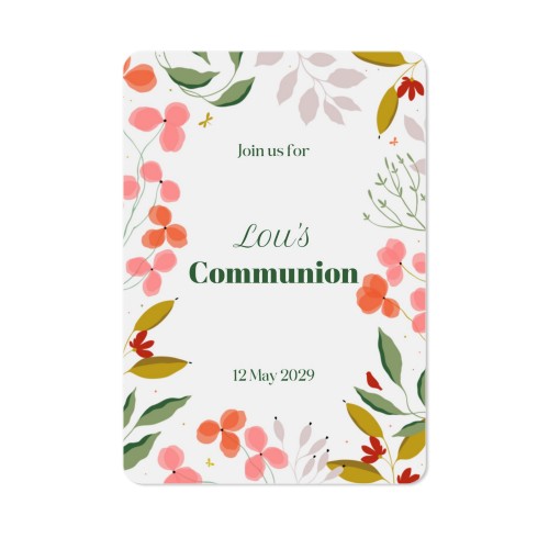 Single Card portrait rounded corners 10 x 14,3 cm