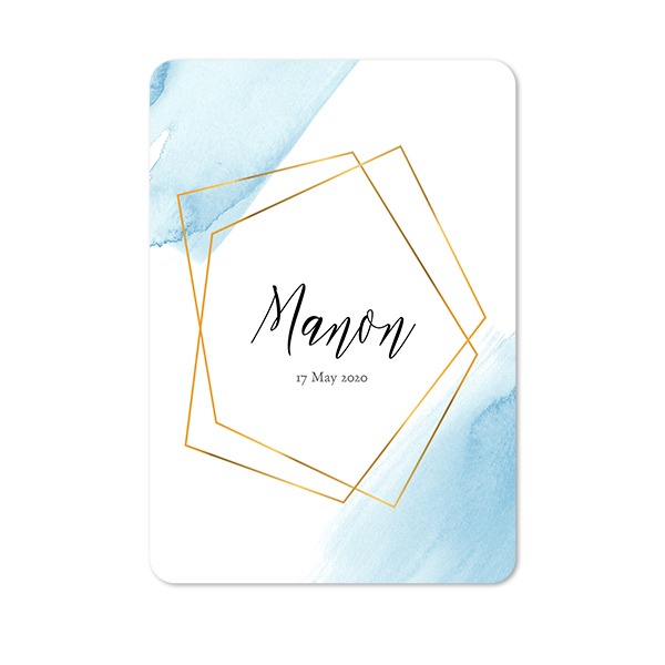 Single Card portrait rounded corners 10 x 14,3 cm