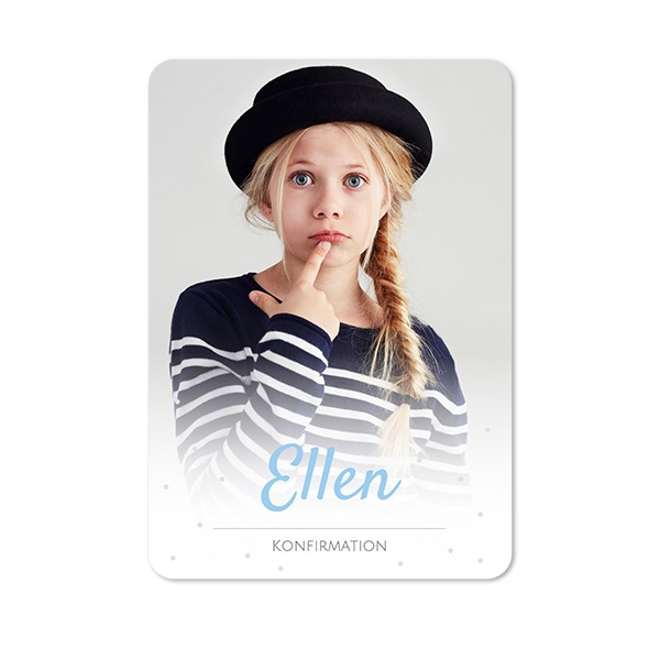 Enkla Fotokort stående rundade hörn 10 x 14,3 cm