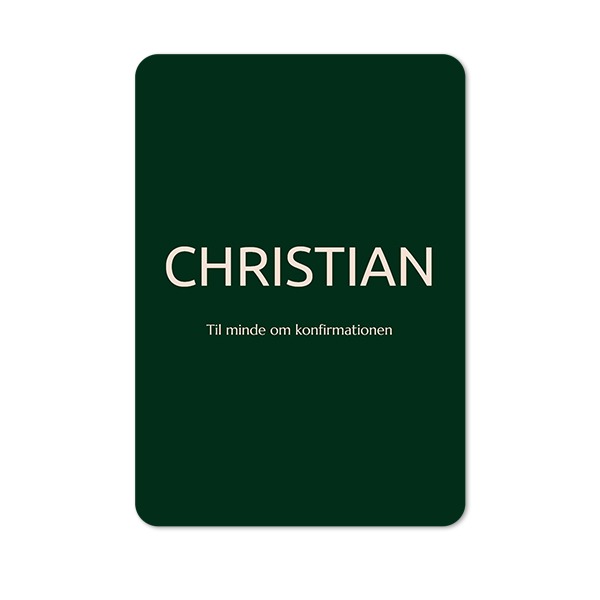 Enkle Fotokort portræt runde hjørner 10 x 14,3 cm