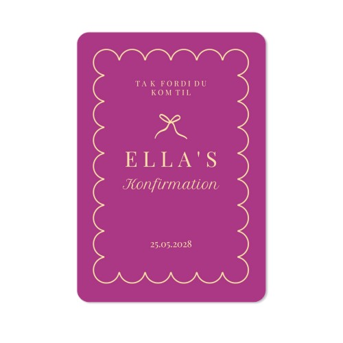 Enkle Fotokort portræt runde hjørner 10 x 14,3 cm