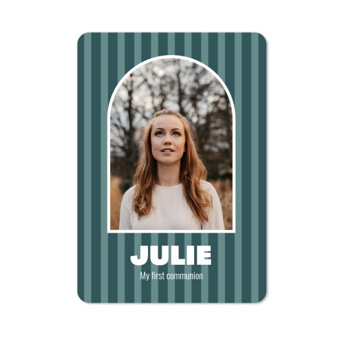 Single Card portrait rounded corners 10 x 14,3 cm