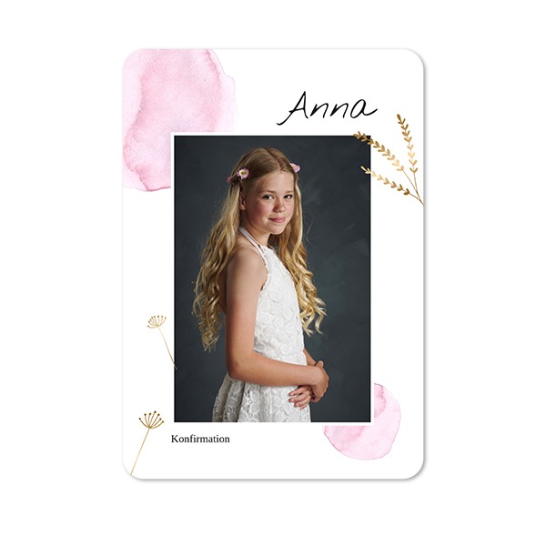 Enkle Fotokort portræt runde hjørner 10 x 14,3 cm Enkle Fotokort portræt runde hjørner 10 x 14,3 cm