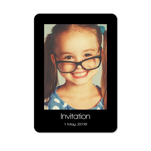Single Card portrait rounded corners 10 x 14,3 cm