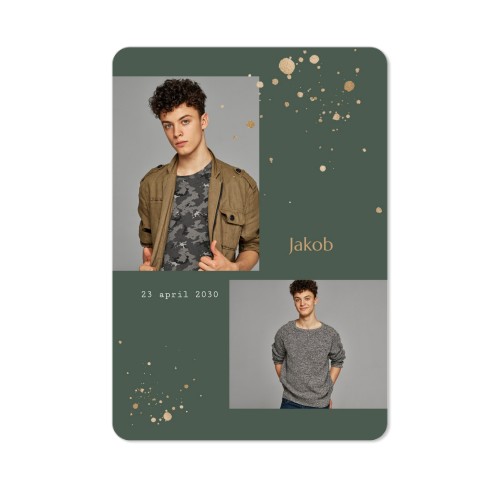 Enkle Fotokort portræt runde hjørner 10 x 14,3 cm