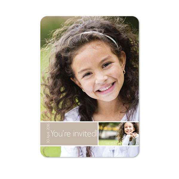Single Card portrait rounded corners 10 x 14,3 cm