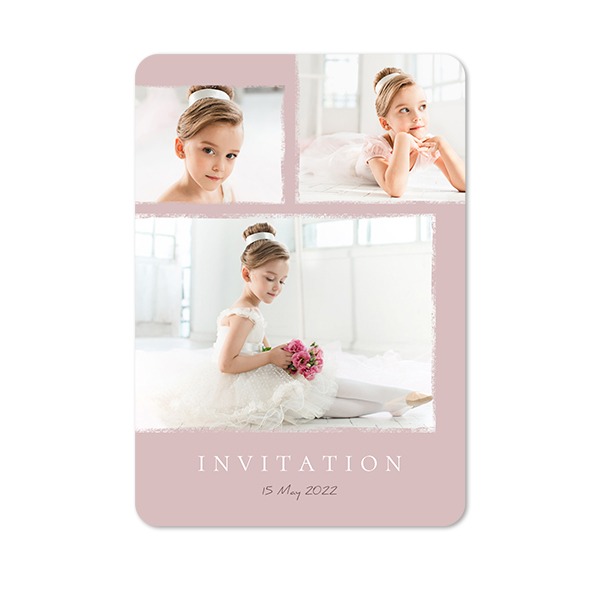 Single Card portrait rounded corners 10 x 14,3 cm