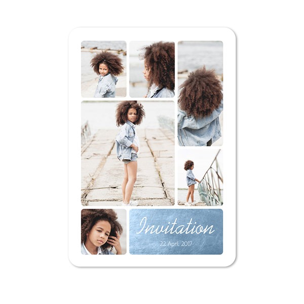 Single Card portrait rounded corners 10 x 14,3 cm