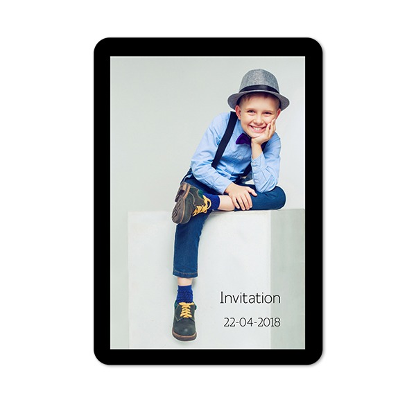 Single Card portrait rounded corners 10 x 14,3 cm