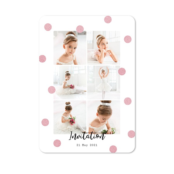 Single Card portrait rounded corners 10 x 14,3 cm