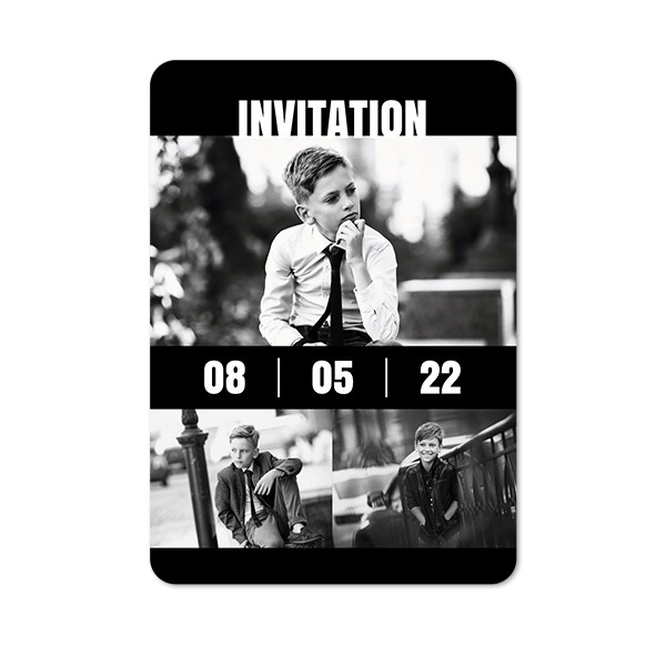 Single Card portrait rounded corners 10 x 14,3 cm