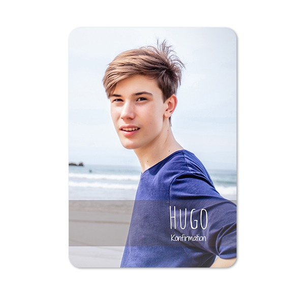 Enkla Fotokort stående rundade hörn 10 x 14,3 cm