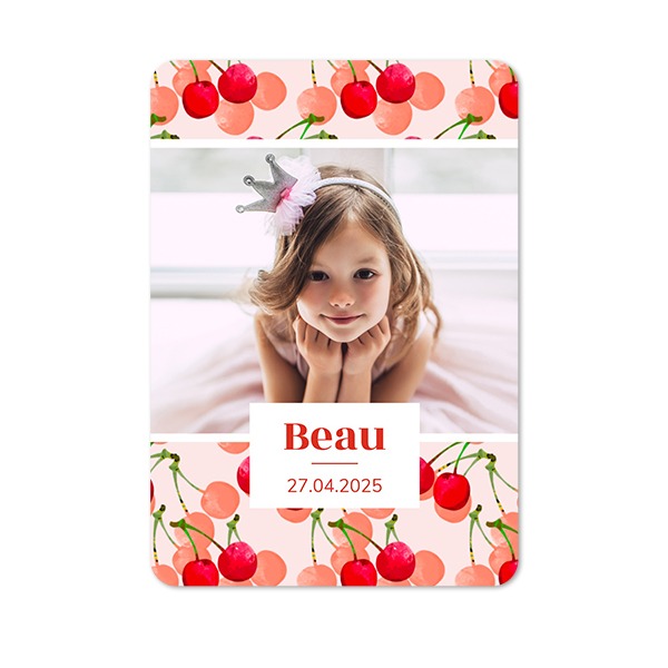 Single Card portrait rounded corners 10 x 14,3 cm