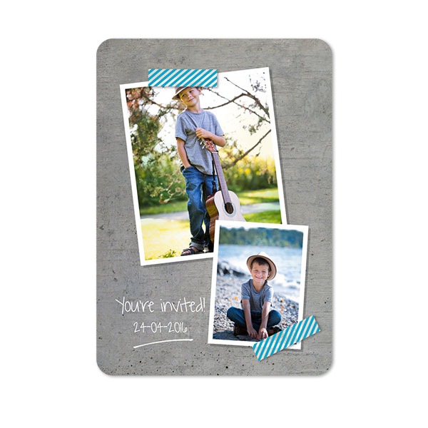 Fotokaart staand met ronde hoeken 10 x 14,3 cm