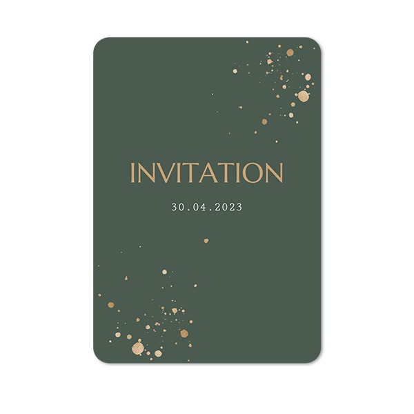 Grusskarte Hochformat mit abgerundeten Ecken 10 x 14,3 cm