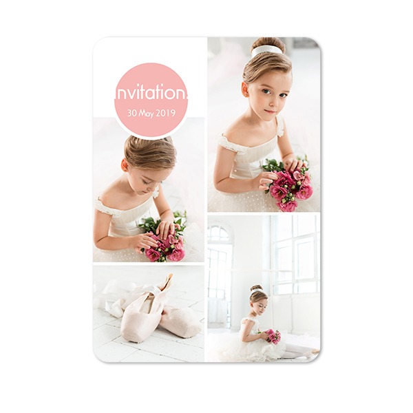 Single Card portrait rounded corners 10 x 14,3 cm