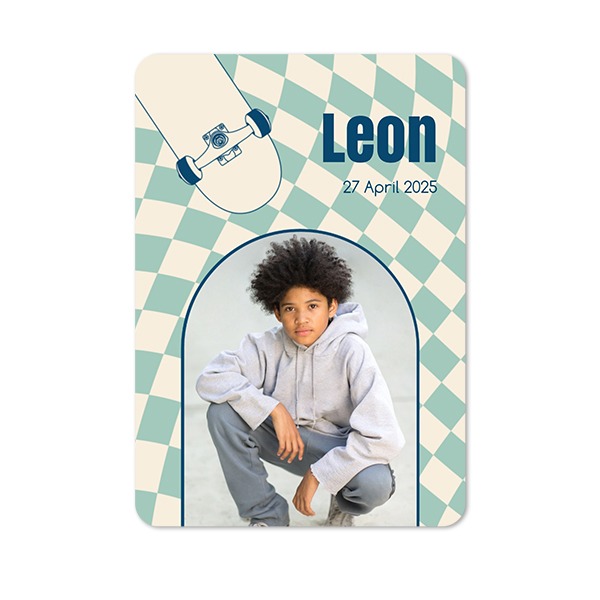 Single Card portrait rounded corners 10 x 14,3 cm