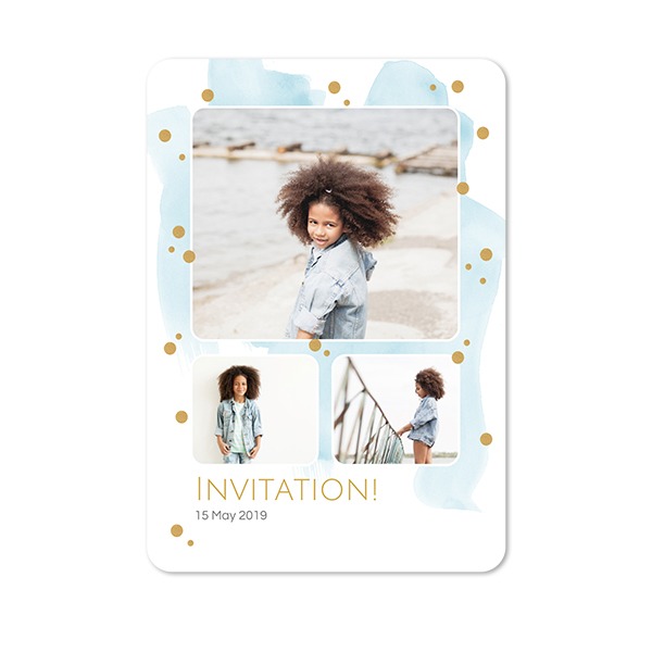 Single Card portrait rounded corners 10 x 14,3 cm