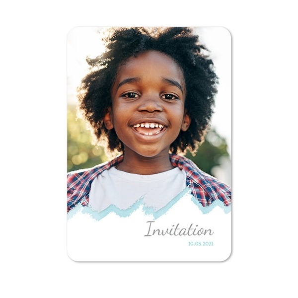 Single Card portrait rounded corners 10 x 14,3 cm