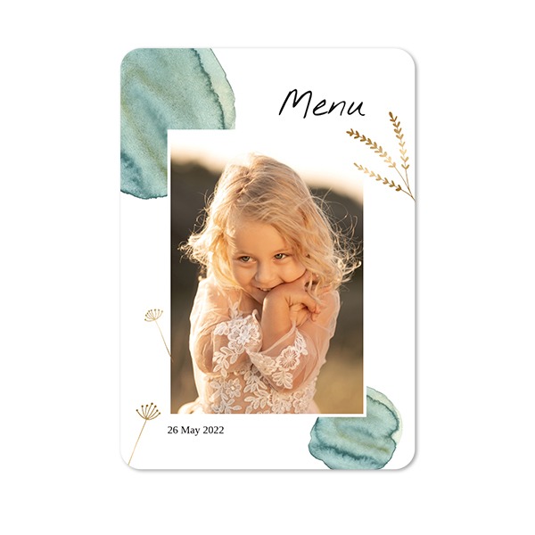 Single Card portrait rounded corners 10 x 14,3 cm