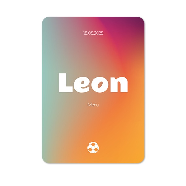 Single Card portrait rounded corners 10 x 14,3 cm