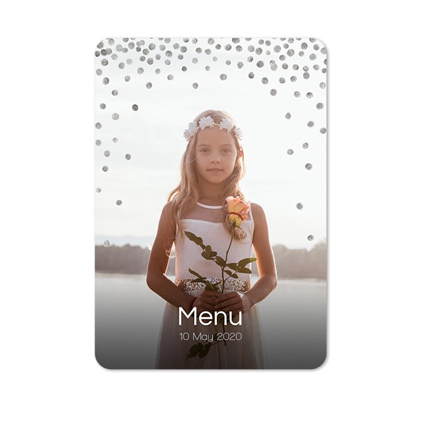 Single Card portrait rounded corners 10 x 14,3 cm