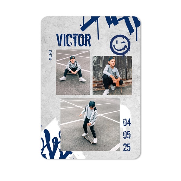 Single Card portrait rounded corners 10 x 14,3 cm