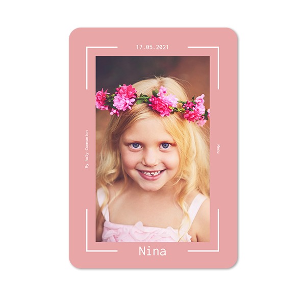Single Card portrait rounded corners 10 x 14,3 cm