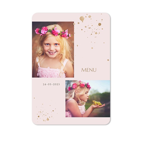 Single Card portrait rounded corners 10 x 14,3 cm