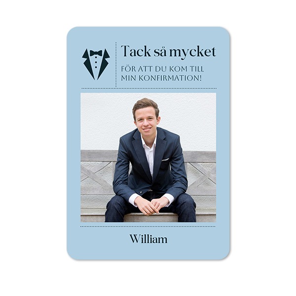 Enkla Fotokort stående rundade hörn 10 x 14,3 cm