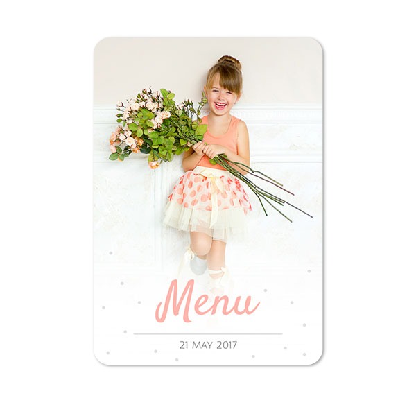 Single Card portrait rounded corners 10 x 14,3 cm