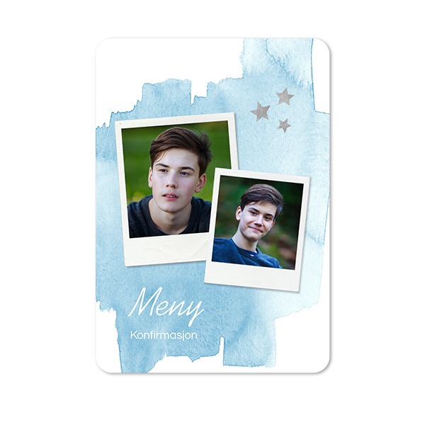 Enkle Fotokort stående runde hjørner 10 x 14,3 cm