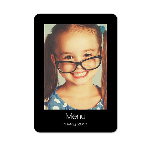 Single Card portrait rounded corners 10 x 14,3 cm